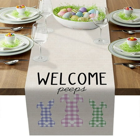 

EJWQWQE Easter Home Decor Supplies Fabric Tablecloths Creative Easter Tablecloths