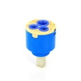 thumbnail image 2 of Qiilu faucet valve, tap cartridge,35/40mm Ceramic Cartridge Water Mixer Tap Inner Control Faucet Valve PP Plastic Blue Practical, 2 of 4