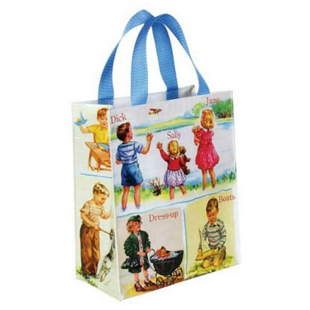 (9x10) Dick and Jane Handy Tote Bag by Blue Q