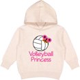 thumbnail image 2 of Inktastic Volleyball Butterfly Princess Toddler Hoodie, 2 of 4