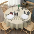 thumbnail image 3 of Round Waterproof Tablecloth Farmhouse-Rooster Reusable Indoor/Outdoor Durable Table Cover for Kitchen and Dining Room 60 Inch X 60 Inch, 3 of 6