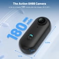 thumbnail image 3 of Meoilkolnm Mini cámara corporal 4K 128 GB, cámara corporal de acción portátil, tamaño pulgar, cámara de grabación manos libres, soporte de videocámara portátil premium en cualquier lugar para caminar, 3 of 8