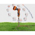 thumbnail image 4 of Blütezeit Retractable Garden Hose Reel, 1/2'' x 65ft Hose Reel Wall-Mount with 10-Function Spray Nozzle, Any Length Lock/180° Swivel/Automatic Slow Rewind/Heavy Duty, 4 of 15