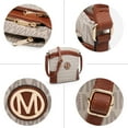 thumbnail image 5 of MKP COLLECTION Large Crossbody Bags for Women Monogram Triple Zip Pocket Cross Body Purses and Handbags, 5 of 8