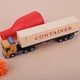 thumbnail image 4 of 1:43 modelo de vehículo de aleación modelo de camión contenedor de simulación juguete para niños (naranja), 4 of 7