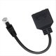 thumbnail image 3 of 2 Uds Cable RJ45 1 en 2 Cable Adaptador de Red Lan Ethernet RJ45 1 Macho A 2 Hembra Cable de Red Categoría 7, 3 of 5