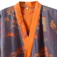 thumbnail image 4 of Jiibva Cotton Kimono Robes With Belt For Men, Jacquard Thin Printed Bathrobe Japanese Robes Pajamas Yukata Belted Robe for Home Casual Wear, 4 of 7