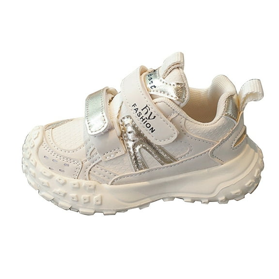 Otqutp 1-6 Years Little Girls Casual Sneakers Fashion Big Kids Winter Water Proof Flat Keep Warm Snow Boots Comfortable Shoes Breathable Shoes(Beige,12-18 Months)