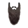 thumbnail image 2 of Novedad, accesorios para disfraz de , barba de gnomo falso, vestido para adultos, , bigotes, Facial para carnaval, suministros Gris Fernando Barba larga, 2 of 8