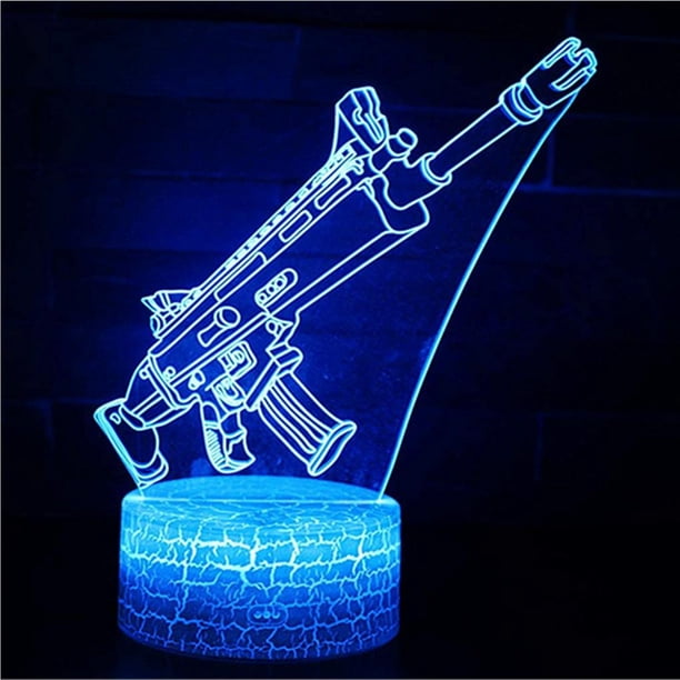Serie De Juegos Móviles Lámpara De Cabecera Holograma 3D Ilusión Luz Nocturna Con Control Remoto Yuarrent HA016059-00