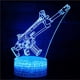 thumbnail image 1 of Serie De Juegos Móviles Lámpara De Cabecera Holograma 3D Ilusión Luz Nocturna Con Control Remoto Yuarrent HA016059-00, 1 of 7