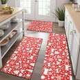 thumbnail image 2 of Red Christmas Deer and Gift Pattern Kitchen Rugs Sets Of 3,Kitchen Runner Rugs Non Skid Washable,Decorative Kitchen Floor Mats for Kitchen,Sink,Laundry,17"x30"+ 17"x47" + 17"x59", 2 of 6
