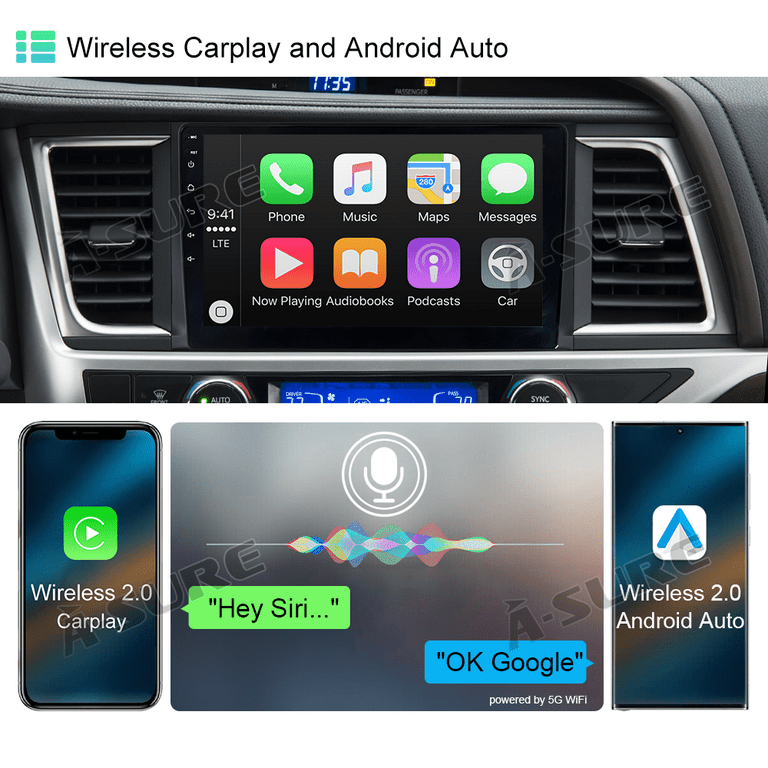 Wireless CarPlay Android Auto Decoder For TOYOTA 2014-2019