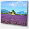 thumbnail image 2 of Old House and Tree in Lavender Field - Oversized Landscape Wall Art Print, 2 of 3