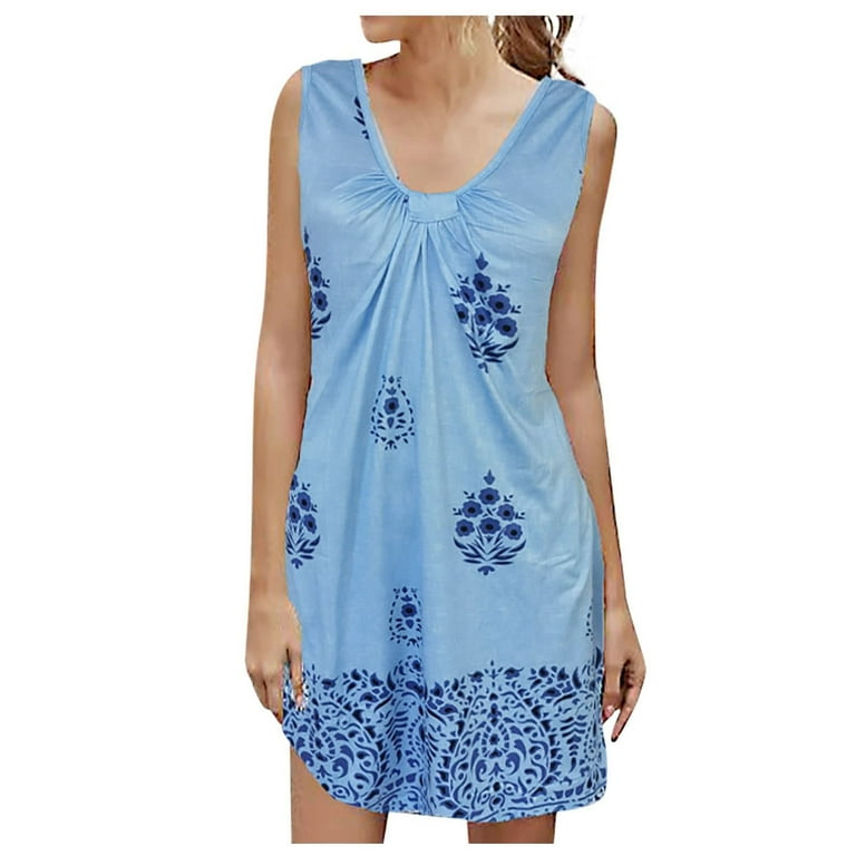 Dresses for Women 2023 Casual Beach Dress Floral Print Dresses