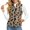 Cat Paw Print Leopard Print Pattern, variant on CHAQLIN with 2 Pockets Padded Waistcoat for Winter Traveling, Mexican Sugar Skulls Roses Day of the Dead Stretch Polyester Lightweight Quilted jacket vest for Women