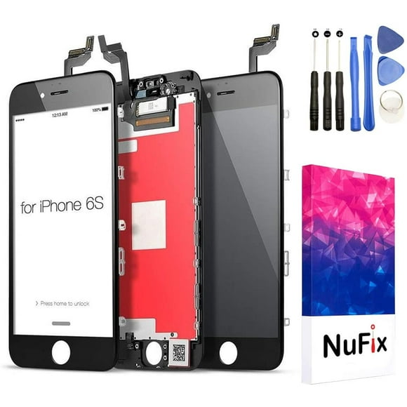 NuFix LCD Replacement for Apple iPhone 6S Screen Glass LCD Display Touch Digitizer Assembly with Frame and Tools A1633