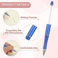 thumbnail image 6 of WuPing 30 Pcs Pens Beadable Pens 1.0mm Black Ink DIY Pens Halloween Pens Ballpoint Pens (Black, Gold, Blue, White, Yellow), 6 of 9