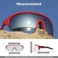 thumbnail image 2 of Gafas Deportivas ROCKNIGHT Polarizadas Marco Rojo Lente Plateada, 2 of 6