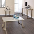 thumbnail image 2 of Bowery Hill Table Basse en Faux Marbre et Champagne, 2 of 3
