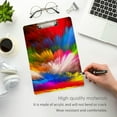 thumbnail image 5 of FMSHPON Color Splash Tie Dye Clipboard Hardboard Wood Nursing Clip Board and Pull for Standard A4 Letter 13x9 inches, 5 of 8
