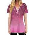 thumbnail image 2 of LiMoi Womens Tops Short Sleeves Dressy Casual Workout T Shirts for Women Graphic Teen Plus Size T Shirts My Orders, 2 of 9