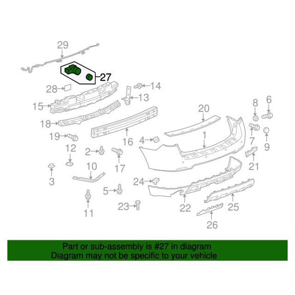 GM 20777093 Sensor Pkgrr Park Asst Alarm