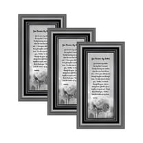 Picture Frame Set, 3 Piece Customizable Gallery Multi pack, 3-4x10, for Tabletop or Wall Display