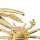 thumbnail image 1 of Crab Figurine Retro Style Sturdy Brass Smoothing Rich Details Exquisite Crab Sculpture for Home Decoration 1.6x1.3in, 1 of 3
