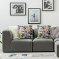 thumbnail image 2 of nygtbtfer Throw Pillow Pack of 2, of a Posy of Rural Meadow Blossoms Soulful Nature Theme, Zippered Double-Side Digital Print Decor, ", Multicolor White, 2 of 7