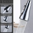 thumbnail image 4 of Cabezal de grifo, extensor de grifo de fregadero de cocina con caño giratorio de 360 ​​grados, cabezal rociador con 3 modos, boquilla de grifo de agua, configuraciones extraíbles, aireador d, 4 of 5