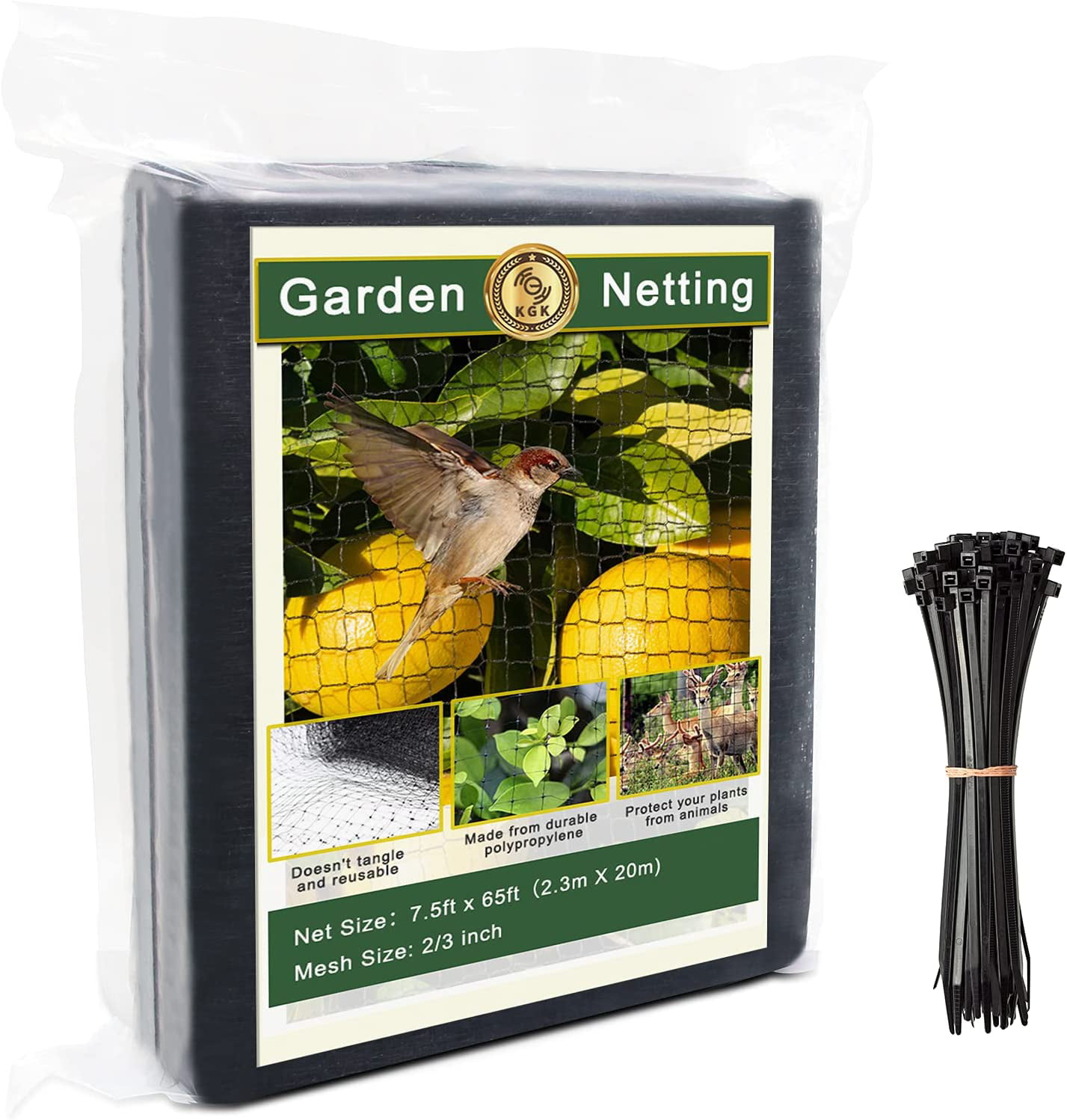 Bldaxn Green Anti Bird Netting Garden Protection Mesh Netting Reusable Protective Garden Netting for Plants Fruit Trees Against Birds,Deer and Other Animals,Netting Fence 13Ft x 50Ft 