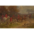 thumbnail image 2 of Heywood Hardy 14x11 Gold Ornate Wood Frame and Double Matted Museum Art Print Titled - Return from the Hunt, 2 of 4