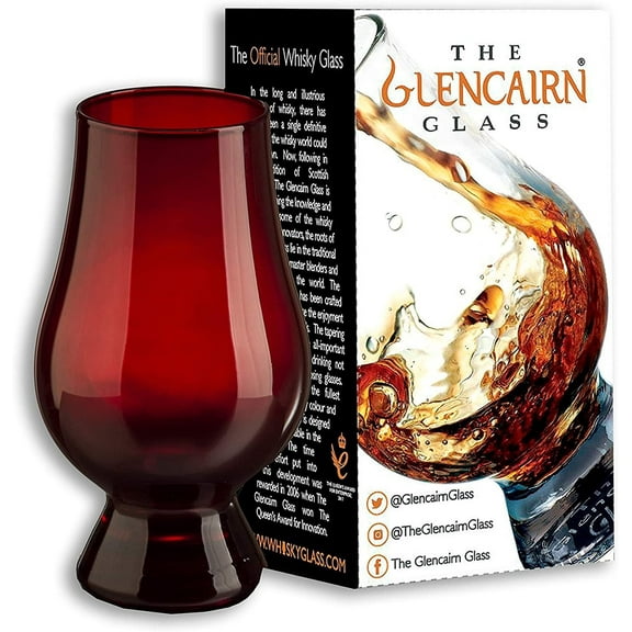 Glencairn Red Whisky Glass in Gift Carton