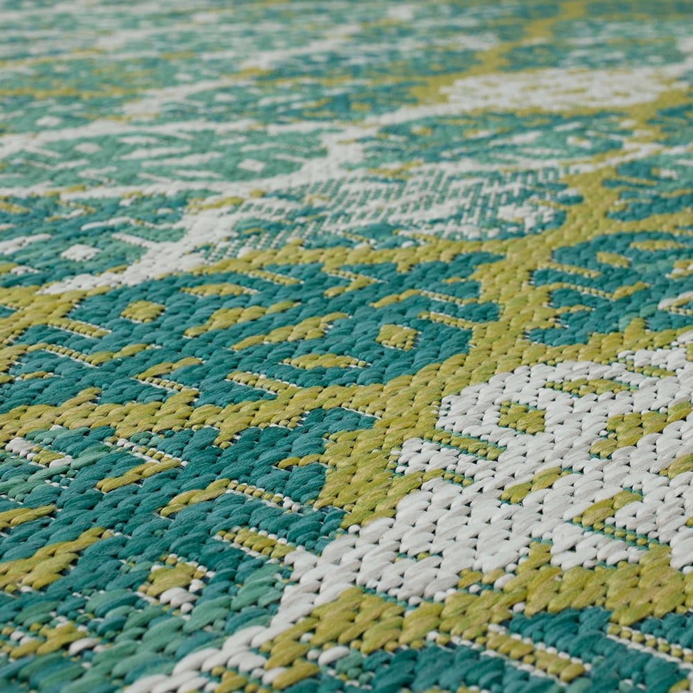 Mohawk Home Ronda Outdoor Area Rug, Teal, 8' x 10'
