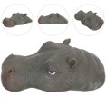 thumbnail image 4 of Simulation Floating Hippo Head Pond Decor Resin Craft Hippo Head Figurine Pond Floating Decoration, 4 of 10