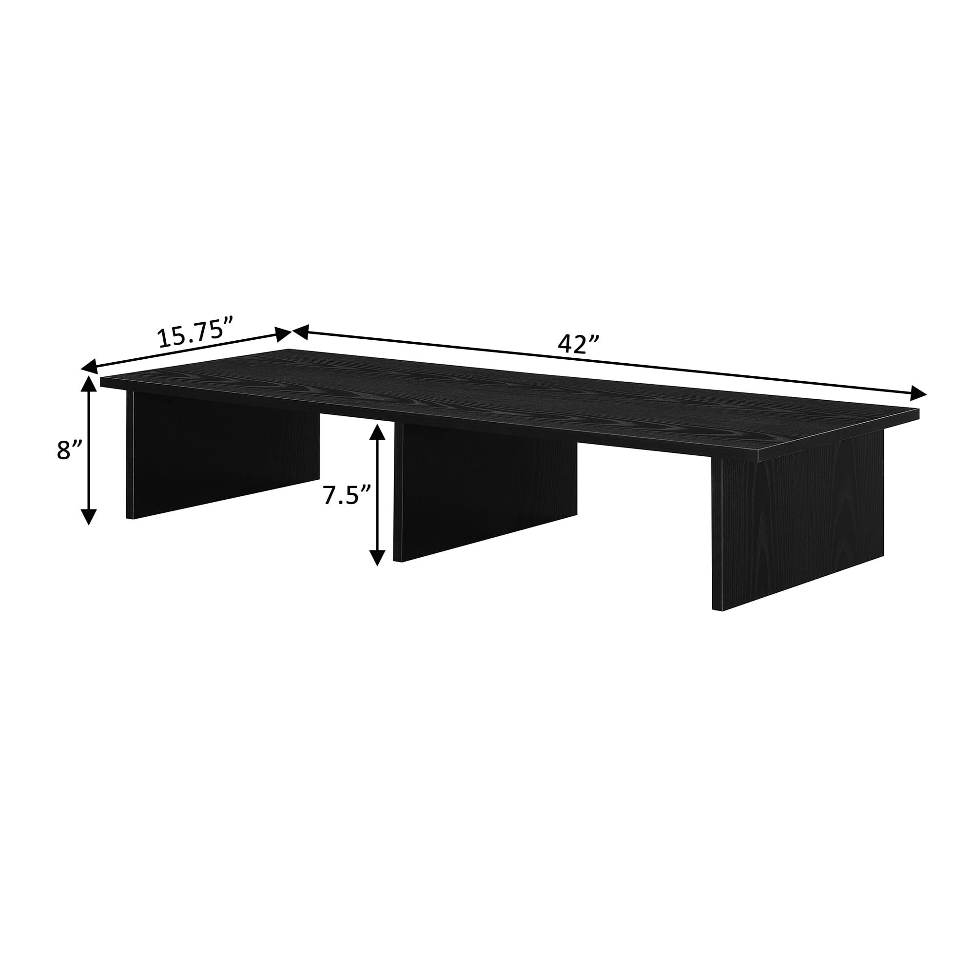 Convenience Concepts Designs2Go TV/Monitor Riser for TVs up to 46 Inches, Black
