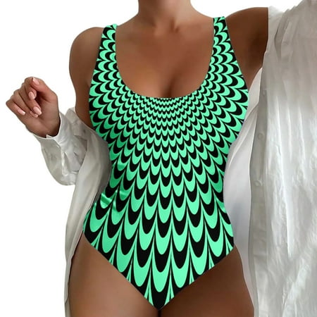 TANGNADE One Piece Swimsuit Women Bathing Suit for with Bikini Maxi Wrap Skirts 2 Floral Print Fashion Tankini Set Chest Pad Bodysuit Skirt Swimwear