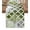 Green, variant on Yellow Morocco Plaid Short Table Runners 36 Inches, Cotton Linen Fabric Table Runner Dresser Scarf, Distressed Abstract Painted Vintage Tablerunner for Party/Kitchen/Dinner/Wedding Decor 13''x36''