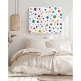 thumbnail image 3 of Colorful Polka Dot Wall Art for Living Room,Canvas Picture Wall Decor for Bathroom Bedroom,Rainbow Color Polka Dots Abstract Painting Artwork for Office Kitchen Hallway Dining Room Home Decor 12"x16", 3 of 8