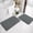 Dark gray, variant on CHAKME U Shape Bath Mat Set 24"x20"&24"x16" Non Slip Super Absorbent Machine Washable Bathroom Memory Foam Floor Rug Toilet,Classic Greek Key Dark gray