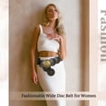 thumbnail image 5 of Zhengup Wide Disc Belt for Women Vintage Leather Hollow Out Round Belt Western Waist Belt, 5 of 7