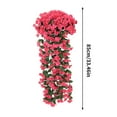 thumbnail image 3 of Summercome Hanging Artificial Violet Ivy Flowers, Artificial Hanging Flowers Fake Hanging Plant for Home Wedding Garden Yard Indoor Outdoor Decor (Pink), 3 of 8