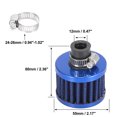 thumbnail image 4 of Unique Bargains 4pcs Universal 12mm Blue Air Filter Cleaner Round Replaces for Motorcycle Car, 4 of 7