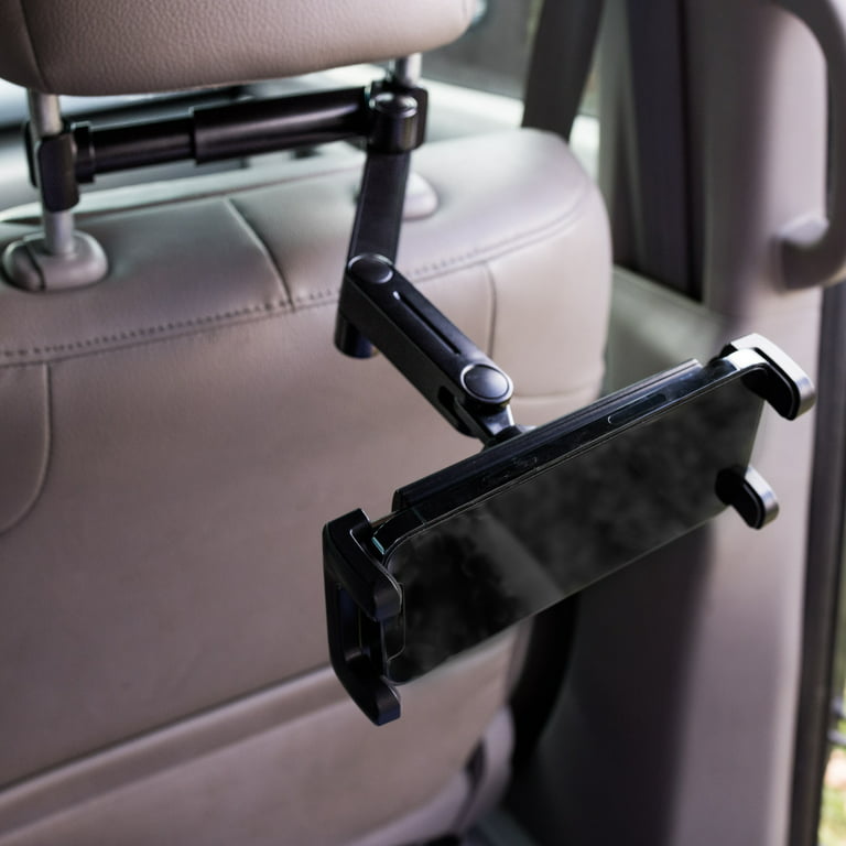 Auto Drive Pivoting Tablet & Phone Holder, Headrest Mount, Black,  Automotive Interior Accessories, Universal 