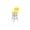 Yellow, variant on Swivel Bar Stool - Modern Baroque Design, Chrome Finish, 30" Seat Height, Metal Seat