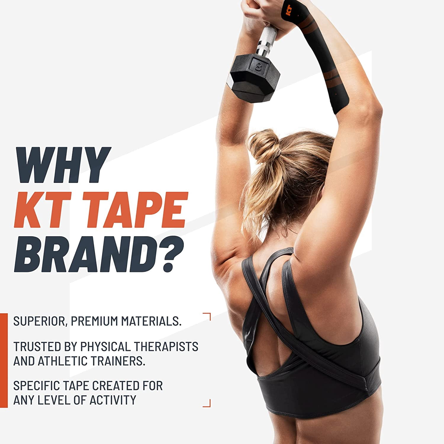 KT Tape PRO Jumbo Synthetic Kinesiology Tape Roll (Stealth Beige) - 125 Feet Uncut Roll
