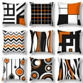 thumbnail image 4 of 2 Pcs Abstract Cushion Cover Geometric Pillow Case Sofa Decorative, 45*45cm #2, 4 of 5