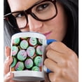 thumbnail image 2 of 3drose, Rainbow Tie-dye Cupcakes, 11oz Two-tone Blue Mug, 2 of 6