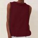 thumbnail image 2 of Chaqueta deportiva,Camiseta sin mangas de verano para mujer, blusa informal de cuello redondo, poliéster, color liso, para usar en casa, sopatenor, 2 of 9